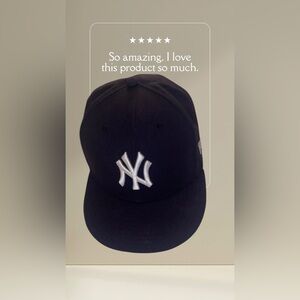 New Era Navy Blue Hat with White Logo